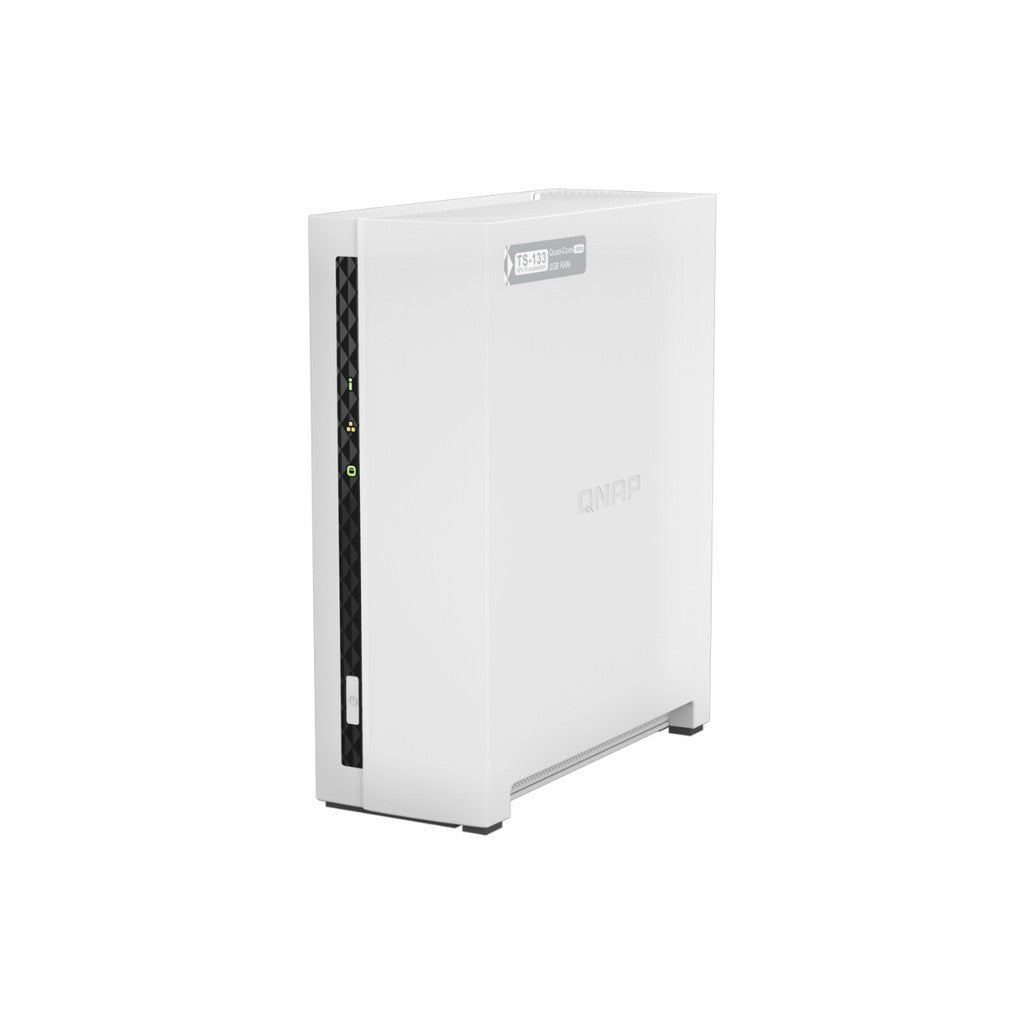 QNAP NAS (อุปกรณ์จัดเก็บข้อมูลบนเครือข่าย) TS-133 1 BAY ARM 4-core Cortex-A55 RAM 2 GB WARRANTY 2 Y.