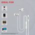 Honeywell Moxie V50 Wired Earphones 3.5 Black หูฟังอินเอียร์แบบมีสาย เสียงคุณภาพสูง ไมค์ในตัว รับประกัน 1 ปี