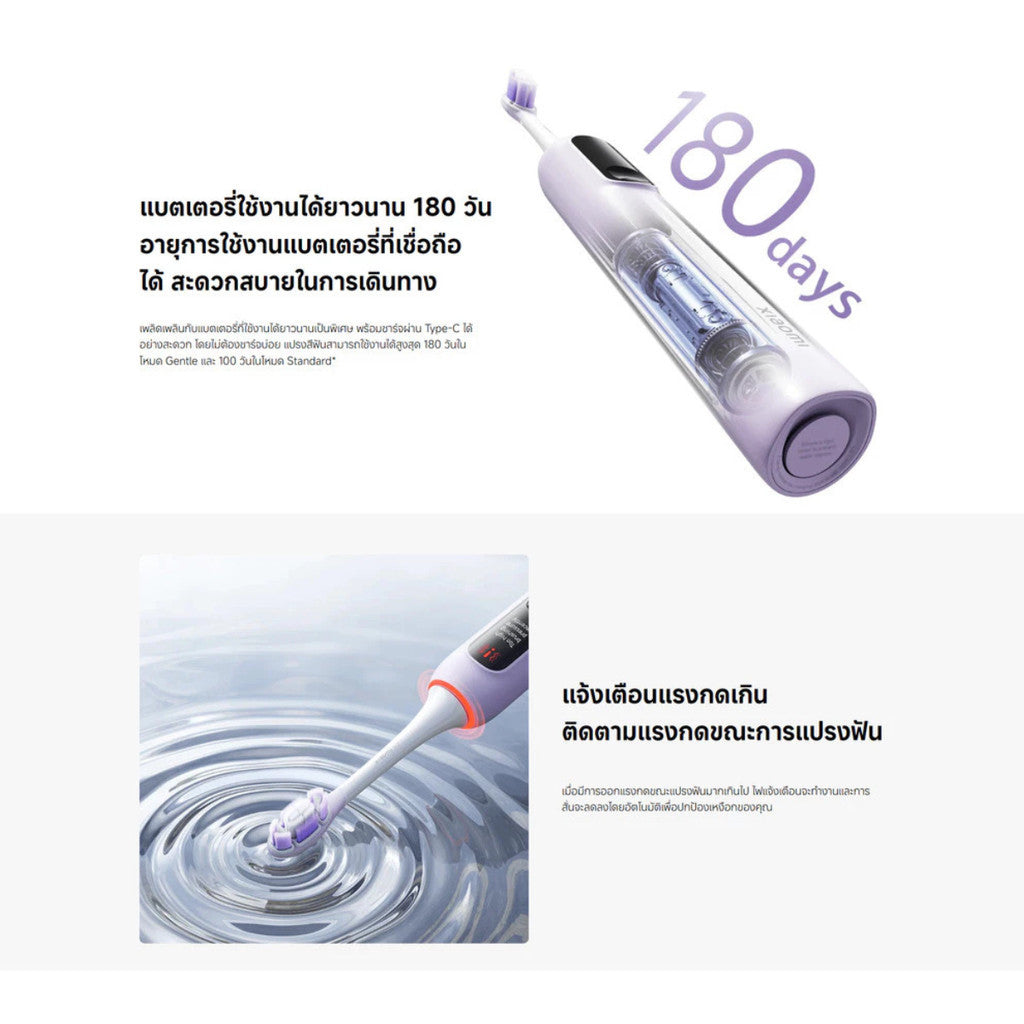 Xiaomi Oscillation Electric Toothbrush Pro แปรงสีฟันไฟฟ้า หน้าจอดิจิทัล ฟันสะอาดอย่างเห็นได้ชัด