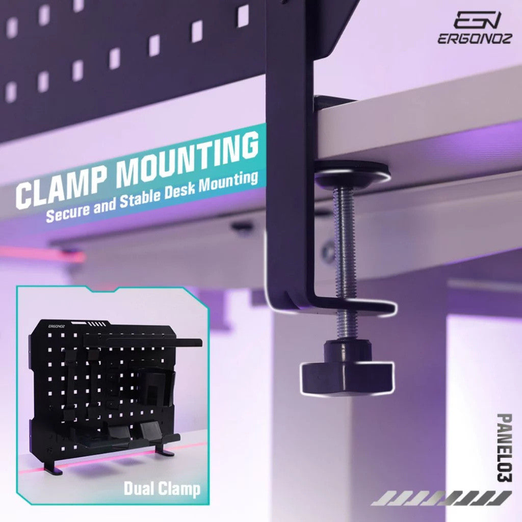 ERGONOZ ชั้นวางของติดโต๊ะ PANEL03 PEGBOARD DIY รับประกัน 1 ปี