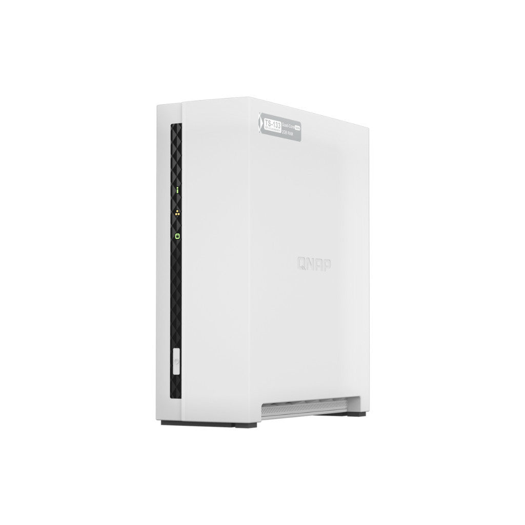 QNAP NAS (อุปกรณ์จัดเก็บข้อมูลบนเครือข่าย) TS-133 1 BAY ARM 4-core Cortex-A55 RAM 2 GB WARRANTY 2 Y.