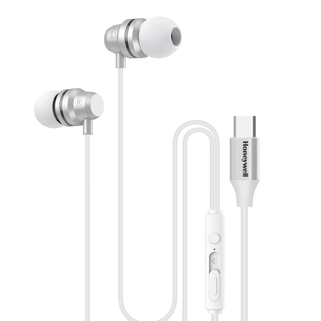 Honeywell Moxie V50 Wired Earphones 3.5 Black หูฟังอินเอียร์แบบมีสาย เสียงคุณภาพสูง ไมค์ในตัว รับประกัน 1 ปี