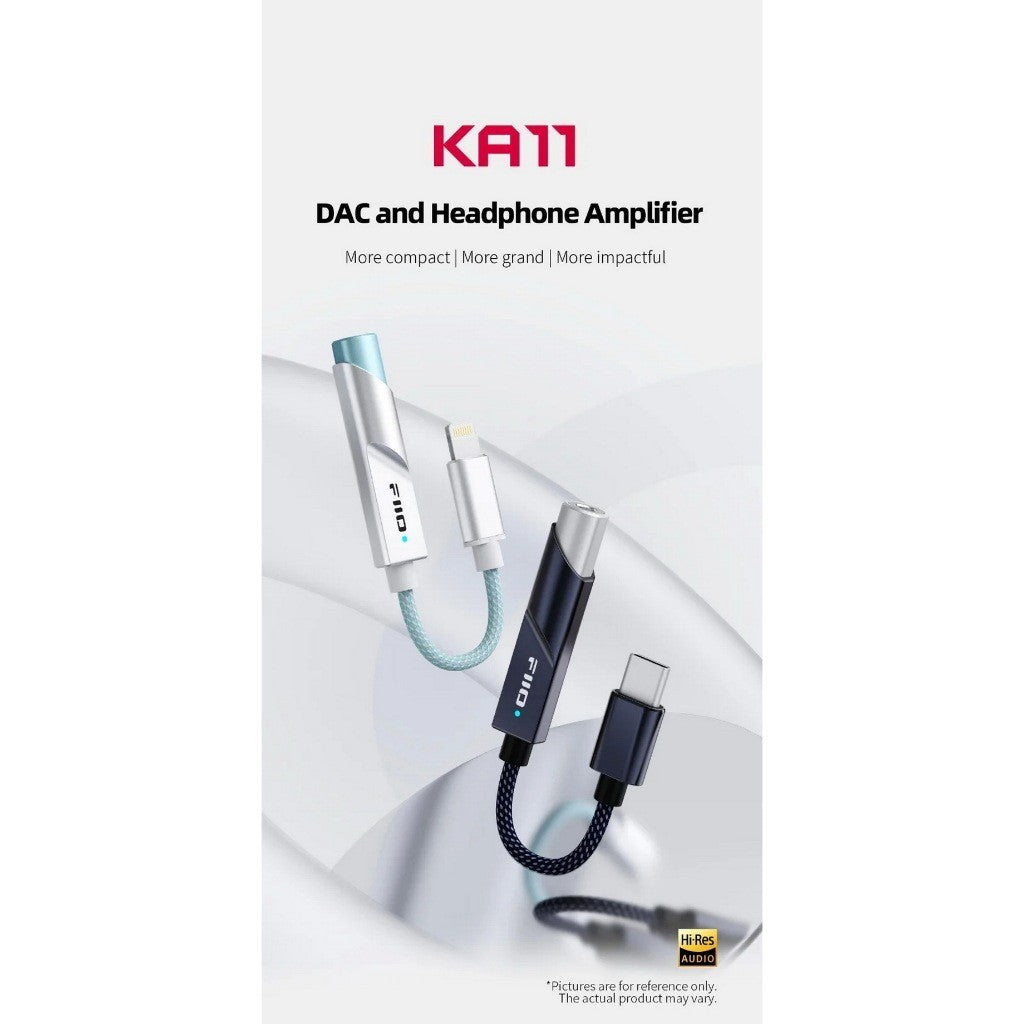 FiiO JadeAudio KA11 ตัวถอดรหัสและขยายสัญญาณเสียง ชิป DAC CS43131 รับประกัน 1 ปี