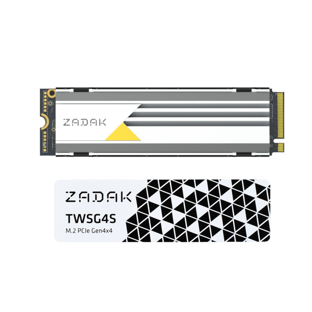 ZADAK SSD M.2 (เอสเอสดี) TWSG4S 512GB PCIe Gen4x4 NVMe 1.4 7,000/3,800 MB/s ZS512GTWSG4S-1 WARRANTY 5 YEAR