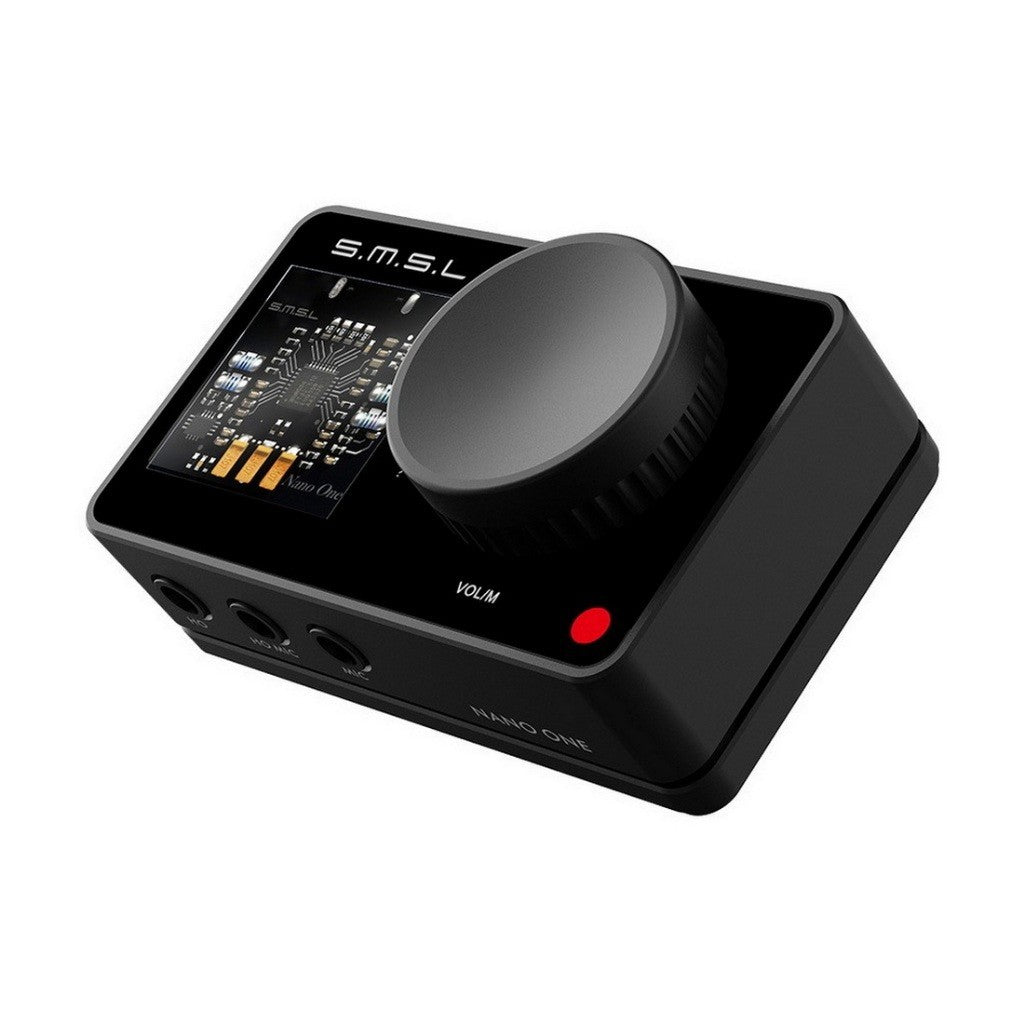 SMSL Nano One ซาวด์การ์ดเกมมิ่ง สี Black พร้อมระบบปรับจูนเสียงให้เนียนสวยแบบเรียลไทม์ ประกัน 1 ปี