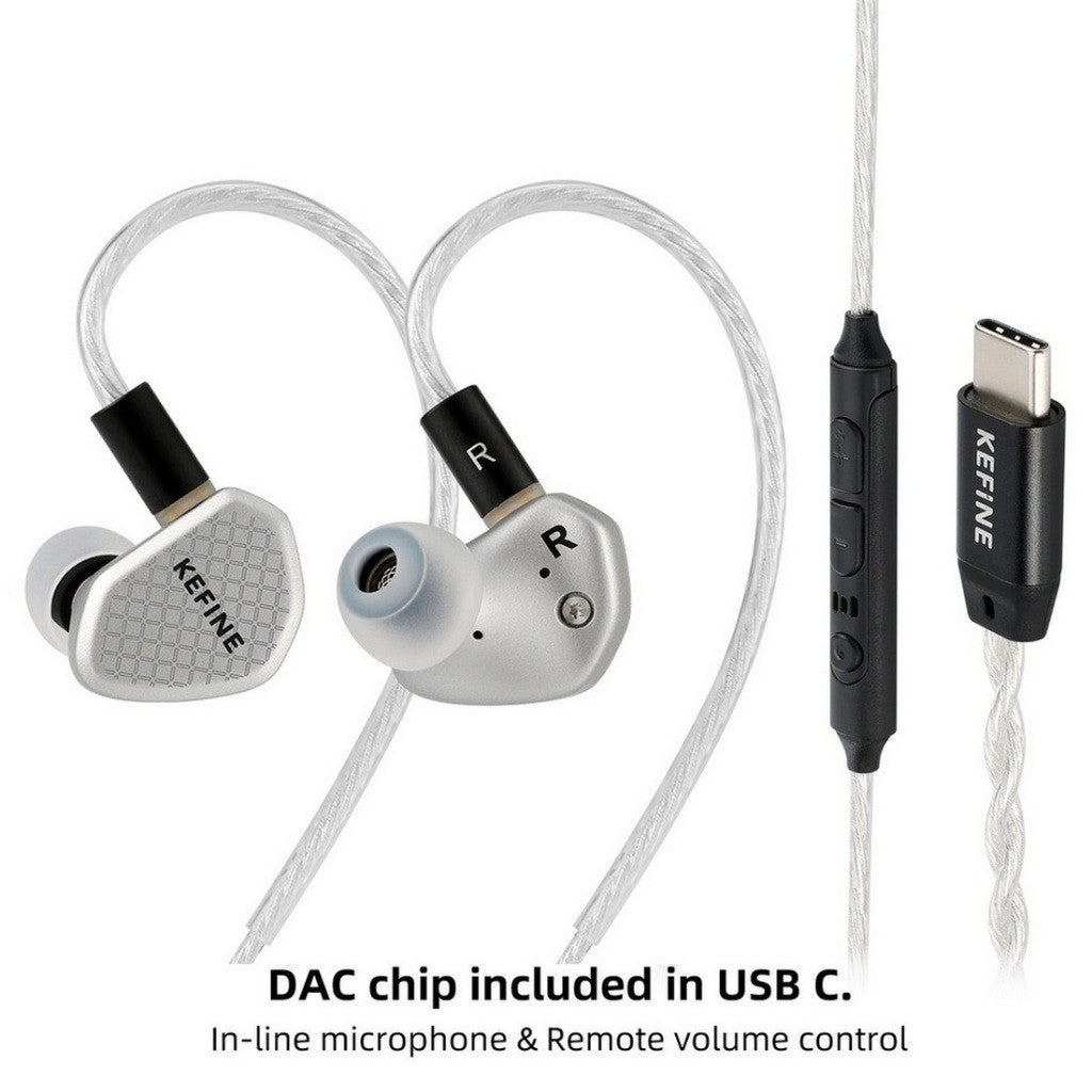 KEFINE Klean SV 3.5 หูฟัง IEMs ไดรเวอร์ไดนามิก 10mm ไดอะแฟรม DLC รับประกัน 1 ปี