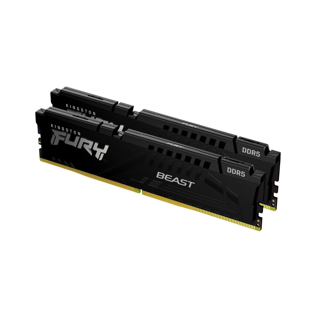 KINGSTON RAM (แรม) FURY BEAST 64GB DDR5 5200MHz INTEL XMP BLACK KF552C40BBK2-64 LIFETIME WARRANTY