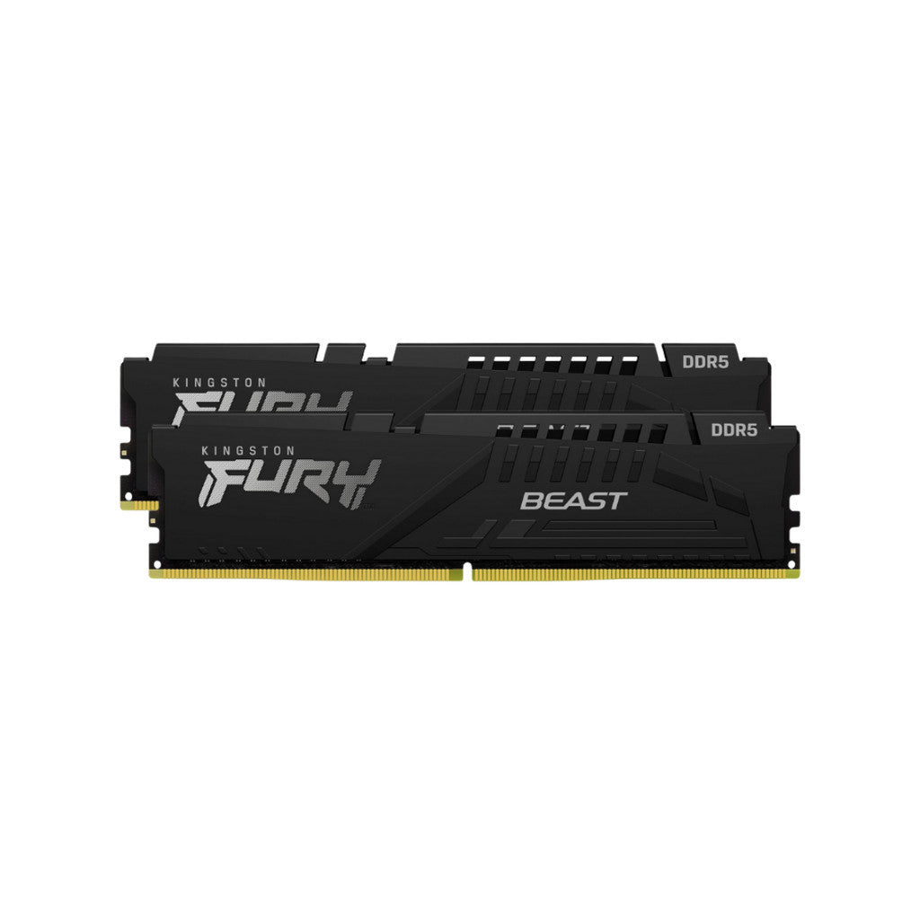 KINGSTON RAM (แรม) FURY BEAST 64GB DDR5 5200MHz INTEL XMP BLACK KF552C40BBK2-64 LIFETIME WARRANTY