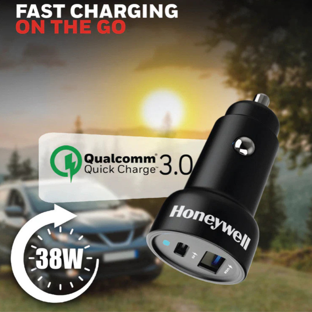 Honeywell หัวชาร์จในรถยนต์ Micro CLA Smart Car Charger Fast Charge USB Type C / Type A รับประกัน 3 ปี