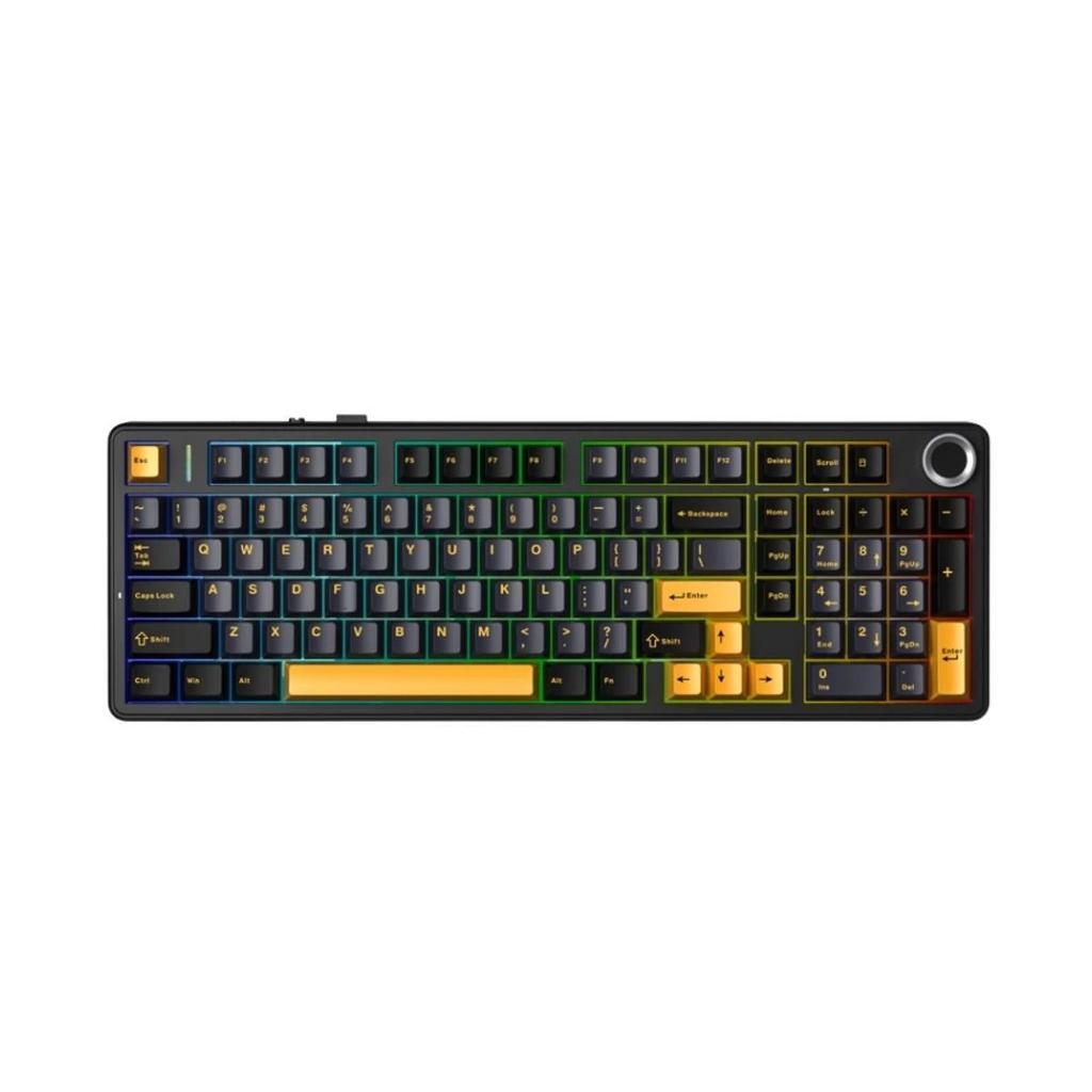 AULA F99Pro - Gasket Mechanical Keyboard คีย์ไทย แบต 8,000mAh รับประกัน 2 ปี