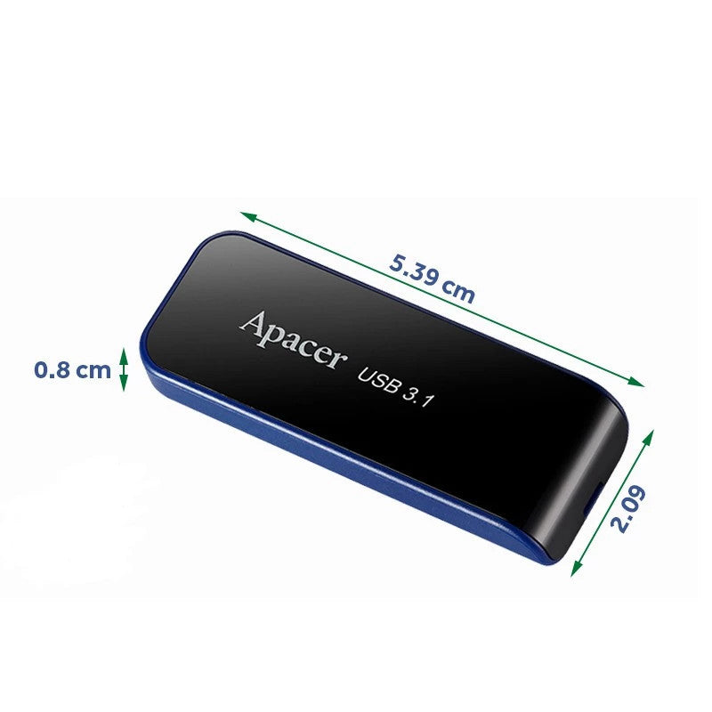 APACER Flash Drive แฟลชไดร์ฟ AH356 64GB [Blue] (AP64GAH356B-1)