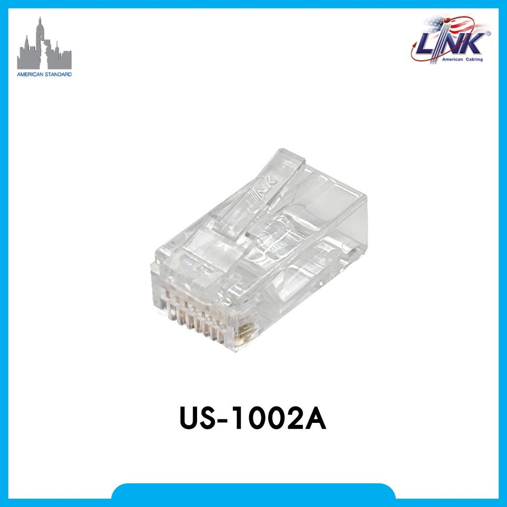 LINK US-1002A หัวแลน CAT6 RJ45 PLUG (10หัว/PACK) ของแท้ 100%
