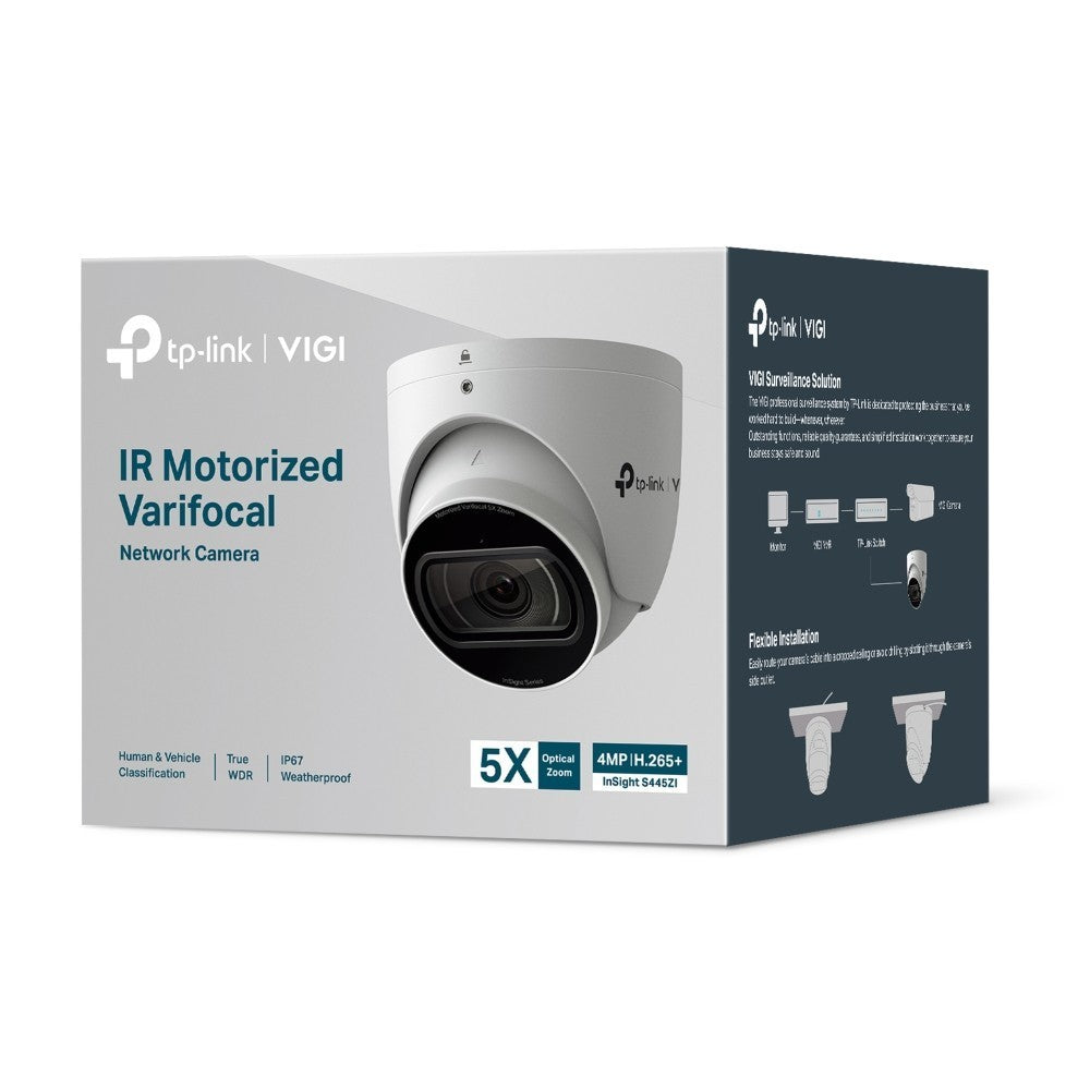 TP-LINK VIGI INSIGHT S445ZI 4MP MOTORIZED VARIFOCAL TURRET NETWORK CAMERA กล้องวงจรปิด รับประกัน 3 ปี