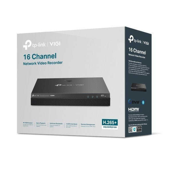 TP-LINK VIGI NVR2016H 16Channel Network Video Recorder เครื่องบันทึก รับประกัน 3 ปี