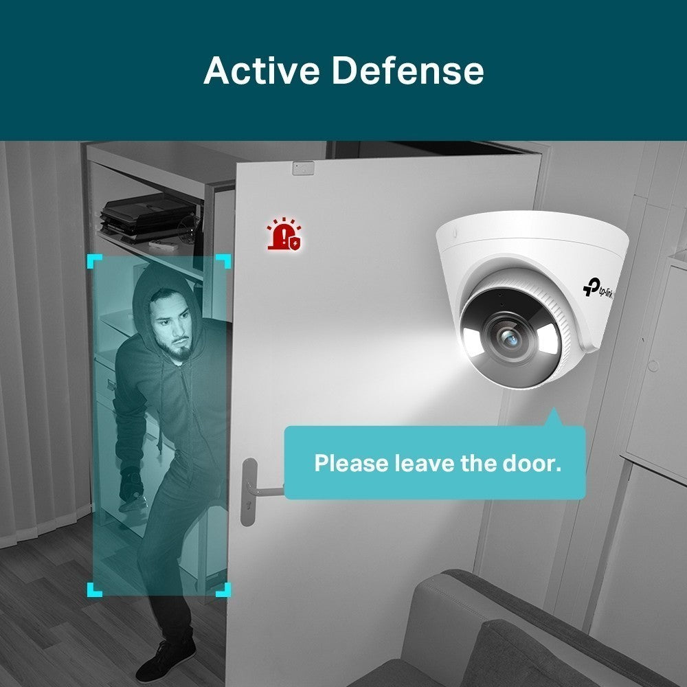 TP-LINK VIGI C450 4MM 5MP กล้องวงจรปิดภายใน FULL COLOR TURRET NETWORK CAMERA ประกัน 3 ปี