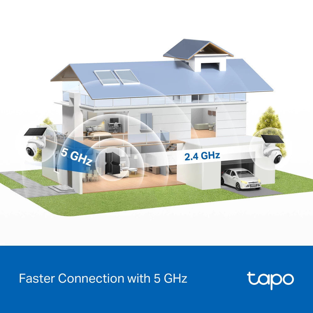 TAPO C660 KIT กล้องวงจรปิด 4K 8MP พร้อมแผงโซลาเซลล์ Pan/Tilt Security Camera Kit