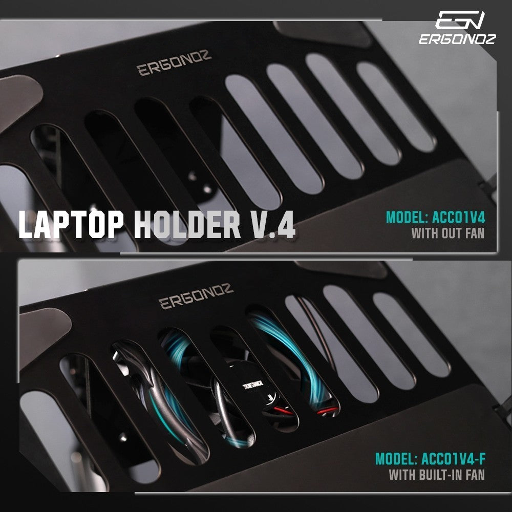 Ergonoz Laptop Holder V.4 ที่วางแล็ปท็อปEGN-ACC01V4-B/  EGN-ACC01V4-B-F(มีพัดลม)