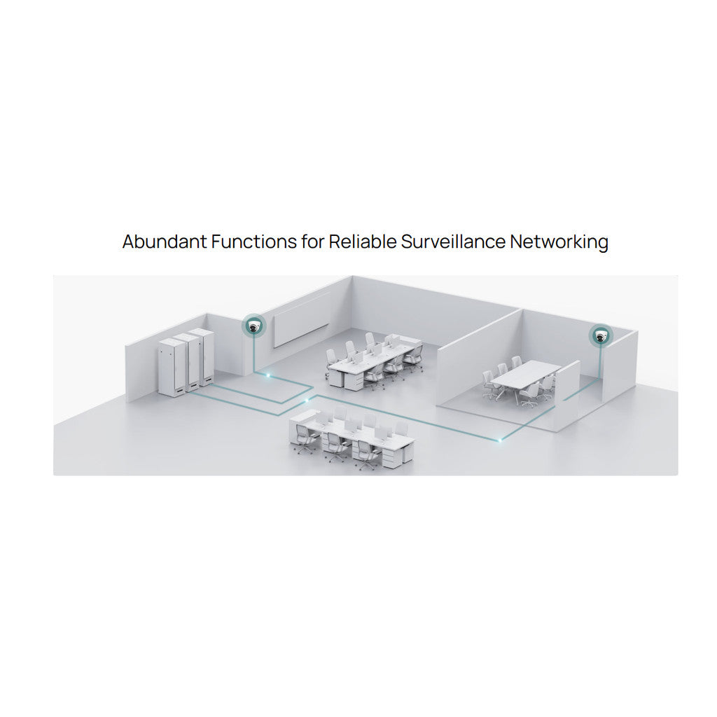 TP-LINK ES228GMP Managed Switch  Omada 28-Port Gigabit with 24-Port PoE+ รับประกันตลอดการใช้งาน