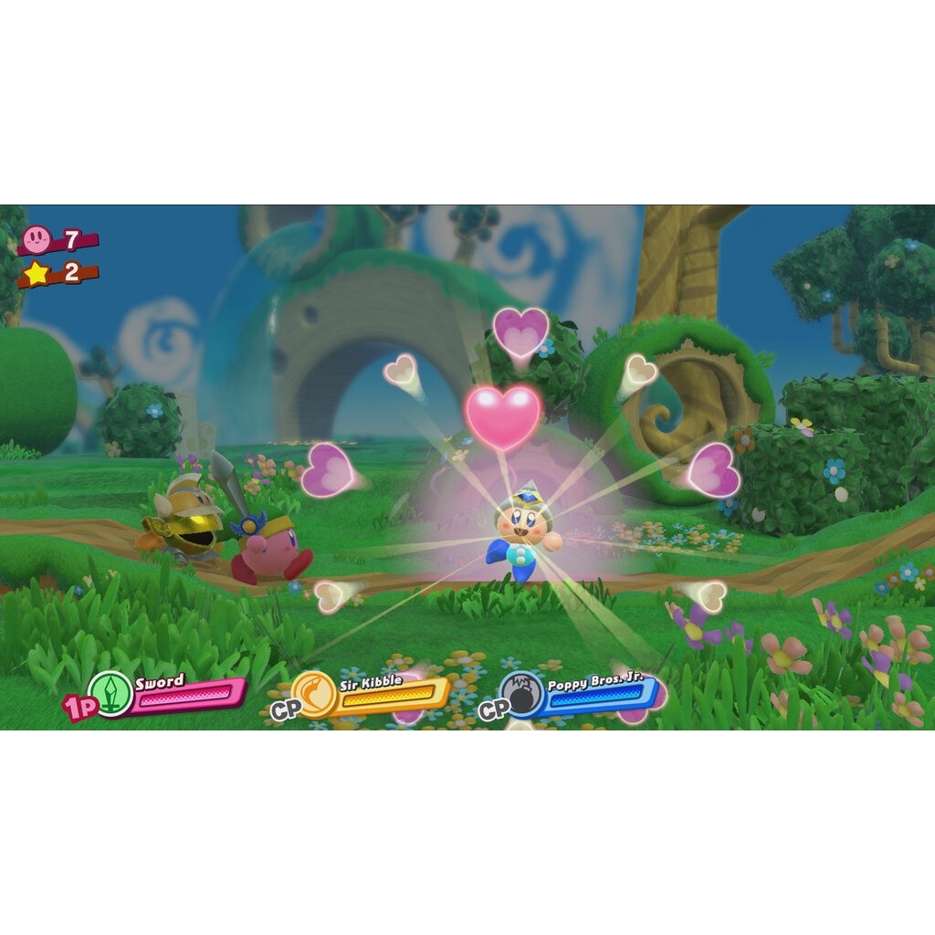 NINTENDO GAME KIRBY STAR ALLIES SWITC แผ่นเกมส์ JOY-CON ของแท้จากศูนย์