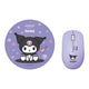 ANITECH X KUROMI เมาส์ไร้สาย รุ่น KU-WMP01 COMBO SET WIRELESS MOUSE WITH MOUSE PAD