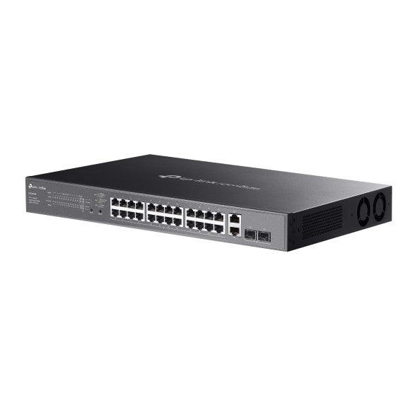 TP-LINK ES228GMP Managed Switch  Omada 28-Port Gigabit with 24-Port PoE+ รับประกันตลอดการใช้งาน