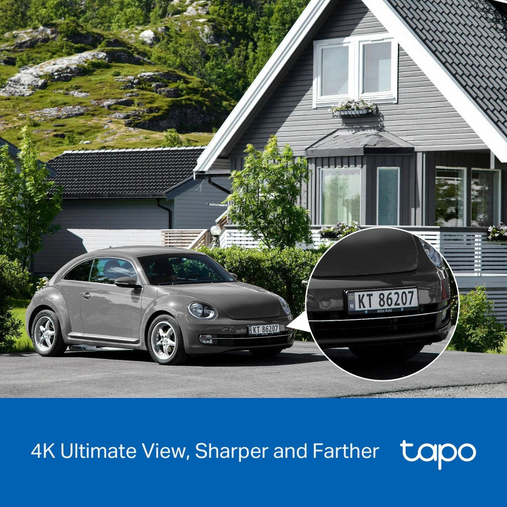 TAPO C660 KIT กล้องวงจรปิด 4K 8MP พร้อมแผงโซลาเซลล์ Pan/Tilt Security Camera Kit