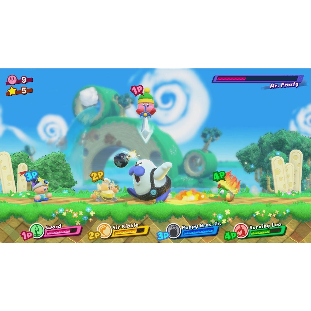 NINTENDO GAME KIRBY STAR ALLIES SWITC แผ่นเกมส์ JOY-CON ของแท้จากศูนย์