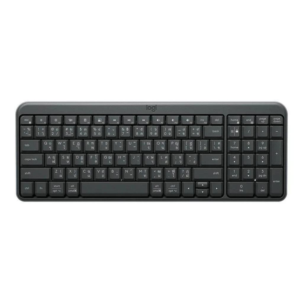 WIRELESS KEYBOARD (คีย์บอร์ดไร้สาย) LOGITECH K250 - GRAPHITE