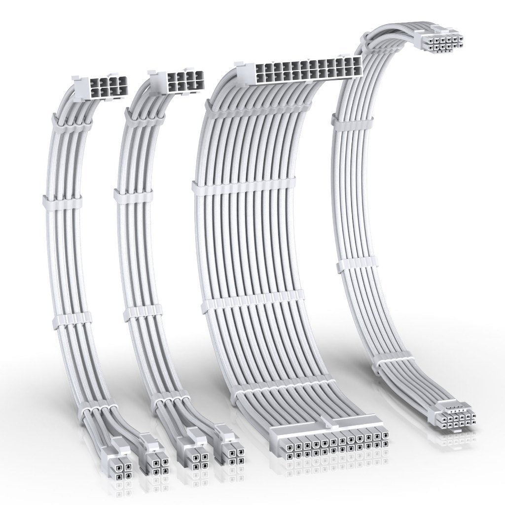 สายถัก EZDIY-FAB 16AWG PSU 12VHPWR M Cable Extension 4 Cables รับประกัน 1 ปี