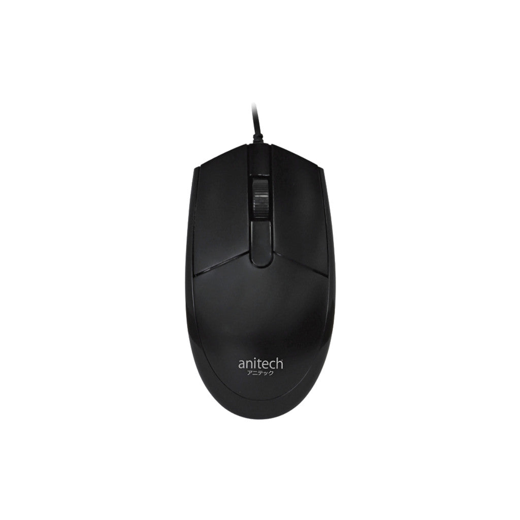 Anitech Wired Mouse A202-SET USB 2.0 ความละเอียด 1000 DPI สายยาว 1.5 เมตร