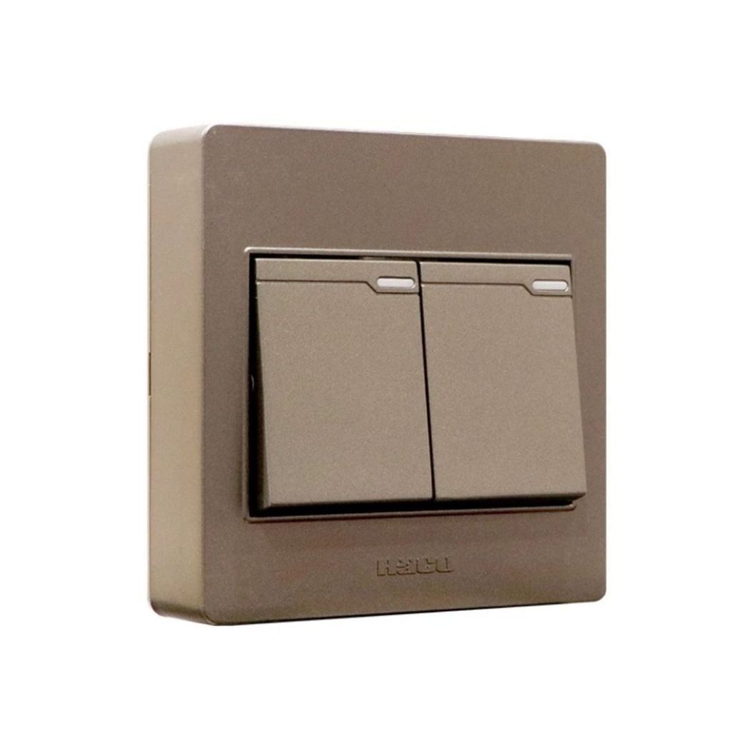 HACO เต้ารับเดี่ยว-สวิตช์ทางเดียว รุ่น M3N-S11/S21/S31/E10/E11/E20, M4N-E21/E30 รับประกัน 1 ปี