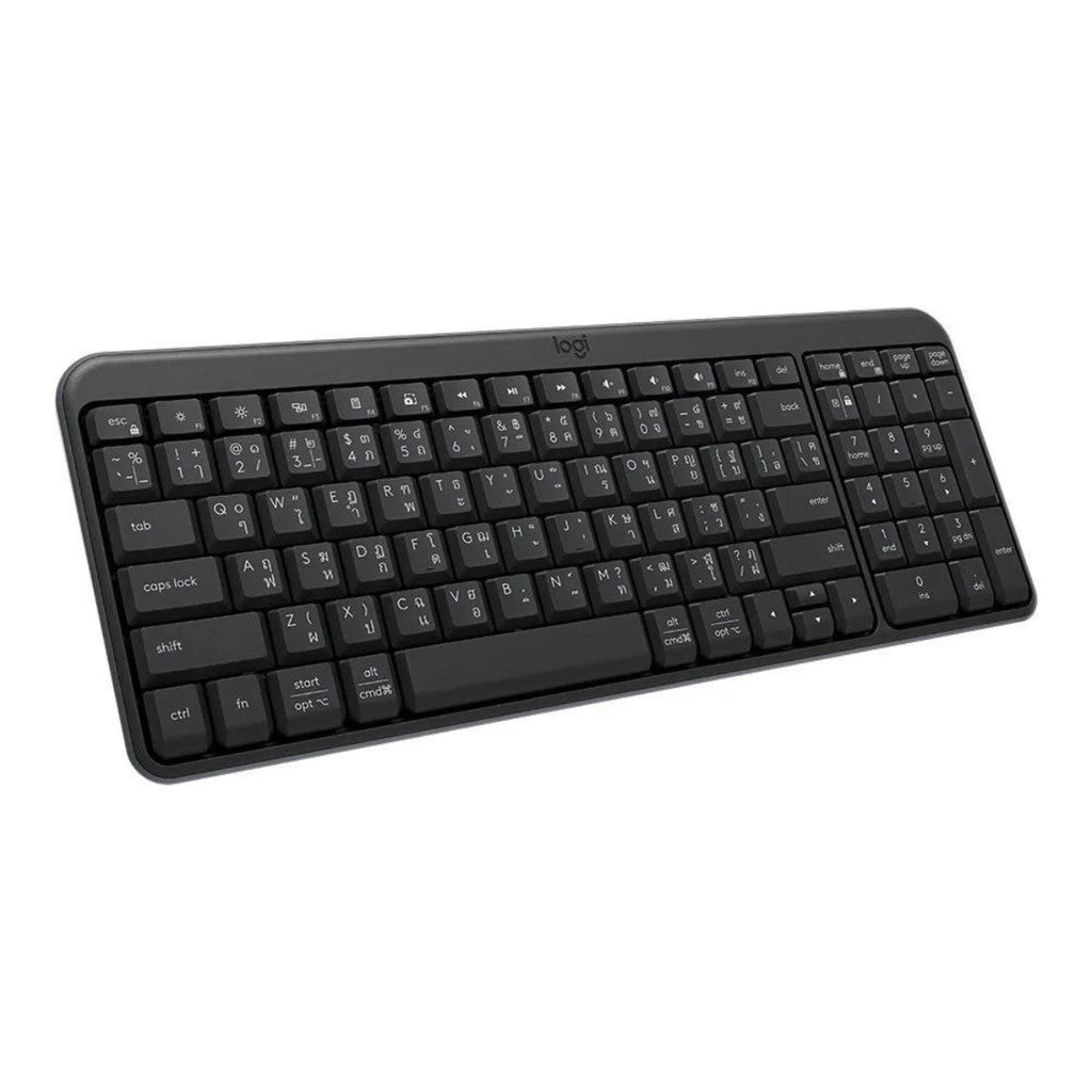 WIRELESS KEYBOARD (คีย์บอร์ดไร้สาย) LOGITECH K250 - GRAPHITE