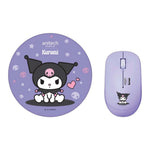 ANITECH X KUROMI เมาส์ไร้สาย รุ่น KU-WMP01 COMBO SET WIRELESS MOUSE WITH MOUSE PAD