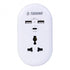 Toshino DE-3UPD PD CHARGER ปลั๊กแปลง 1ช่อง 2USB PD 38W (Type-C) ระบบป้องกันไฟ ขาปลั๊กพับได้ ปลั๊กพ่วง