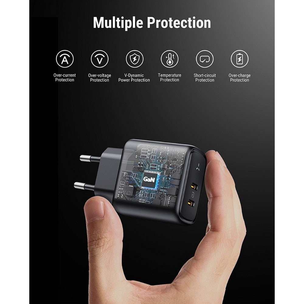 VOLTME ADAPTER CHARGER (อะแดปเตอร์) REVO 45W DUO CC V2111TH Black รับประกัน 2 ปี