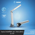 Toshino  U29 โคมไฟตั้งโต๊ะ LED + ไฟฉาย WHITE