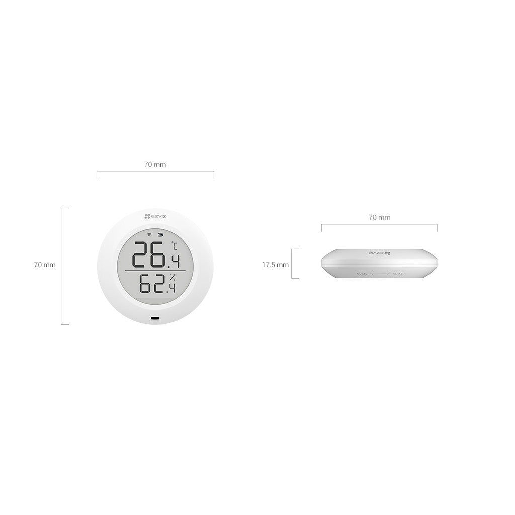 EZVIZ T51C Temperature & Humidity Sensor สามารถตรวจจับ และแสดงภาพอุณหภูมิ และความชื้นได้แบบเรียลไทม์
