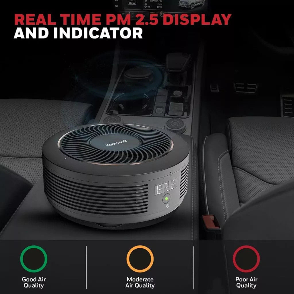 (มีส่งด่วน)Honeywell เครื่องฟอกอากาศในรถยนต์ Move Pure Car Air Purifier กรองฝุ่น PM 2.5 / PM 10 ประกัน 2 ปี
