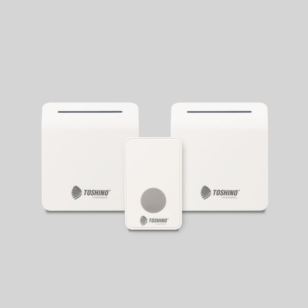 TOSHINO E-288-2R กระดิ่ง ติดตั้งง่าย  กระดิ่งไร้สาย  2 ตัวรับ 1 ตัวส่ง