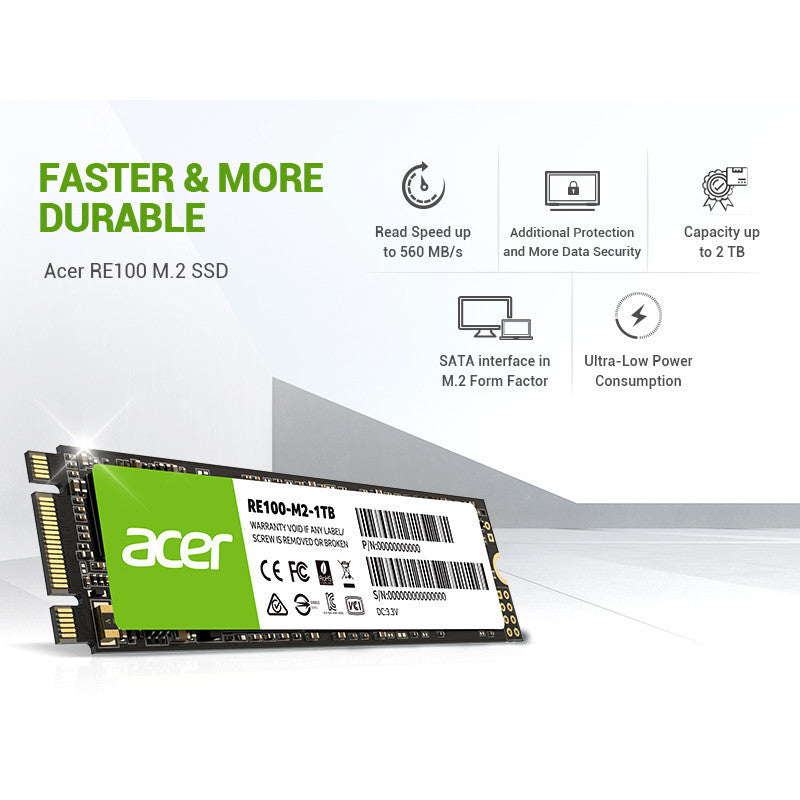 ACER FA100 SSD M.2 PCIe 3x4  256-512TB 1TB รับประกัน 5 ปี