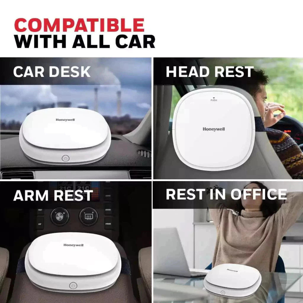 (มีส่งด่วน)Honeywell เครื่องฟอกอากาศในรถยนต์ Move Pure Car Air Purifier กรองฝุ่น PM 2.5 / PM 10 ประกัน 2 ปี
