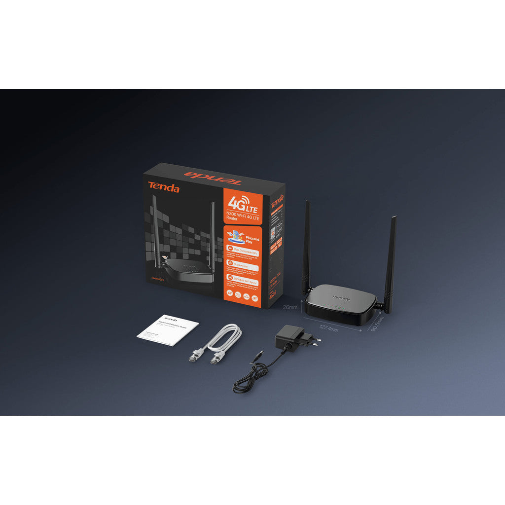 TENDA 4G05 Wi-Fi 4G LTE Router N300 รับประกันศูนย์ไทย 4 ปี