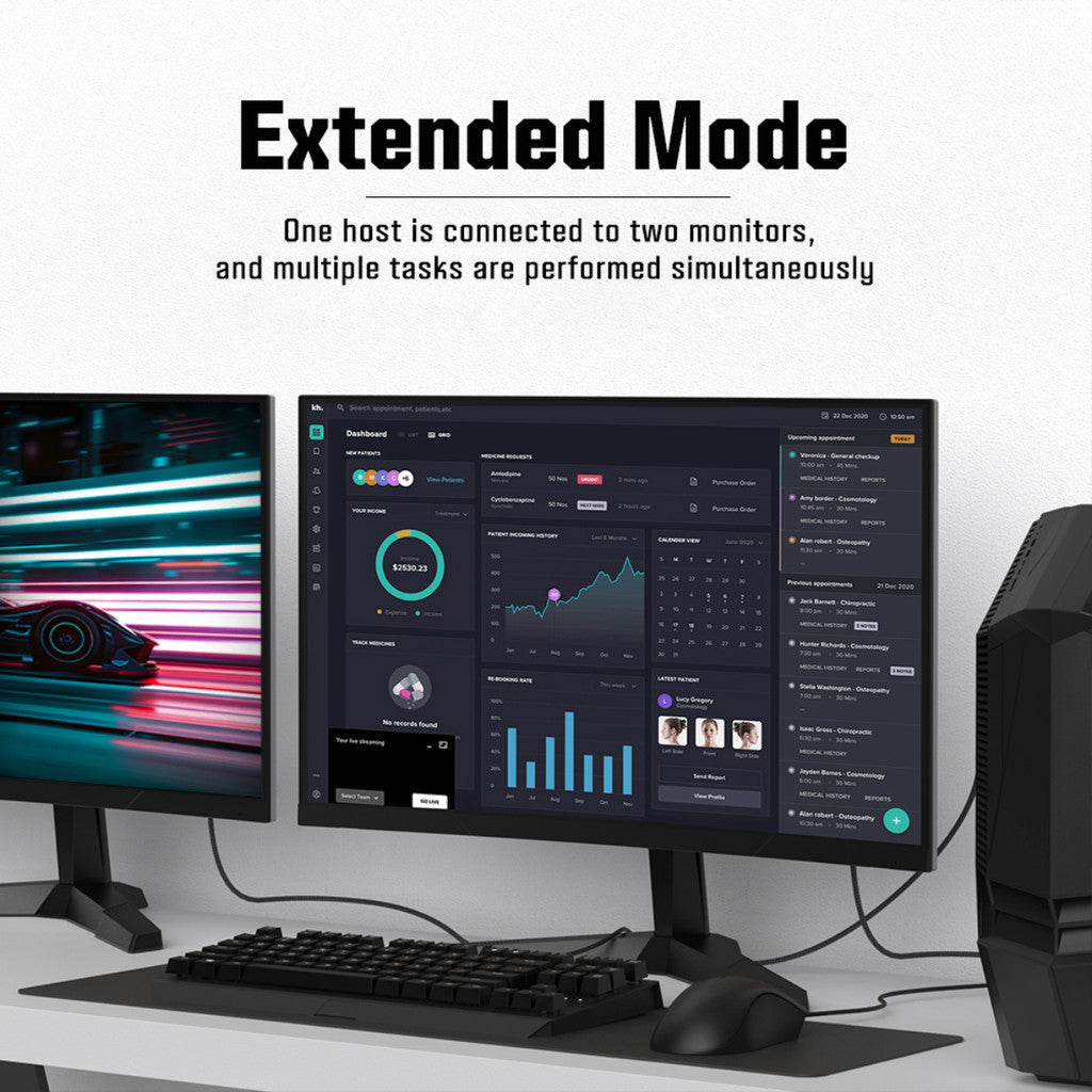 ERGONOZ สาย Displayport to HDMI 4K / 30Hz / 2M. (EGN-CL-DP2HD4K30-2M) รับประกัน 2 ปี