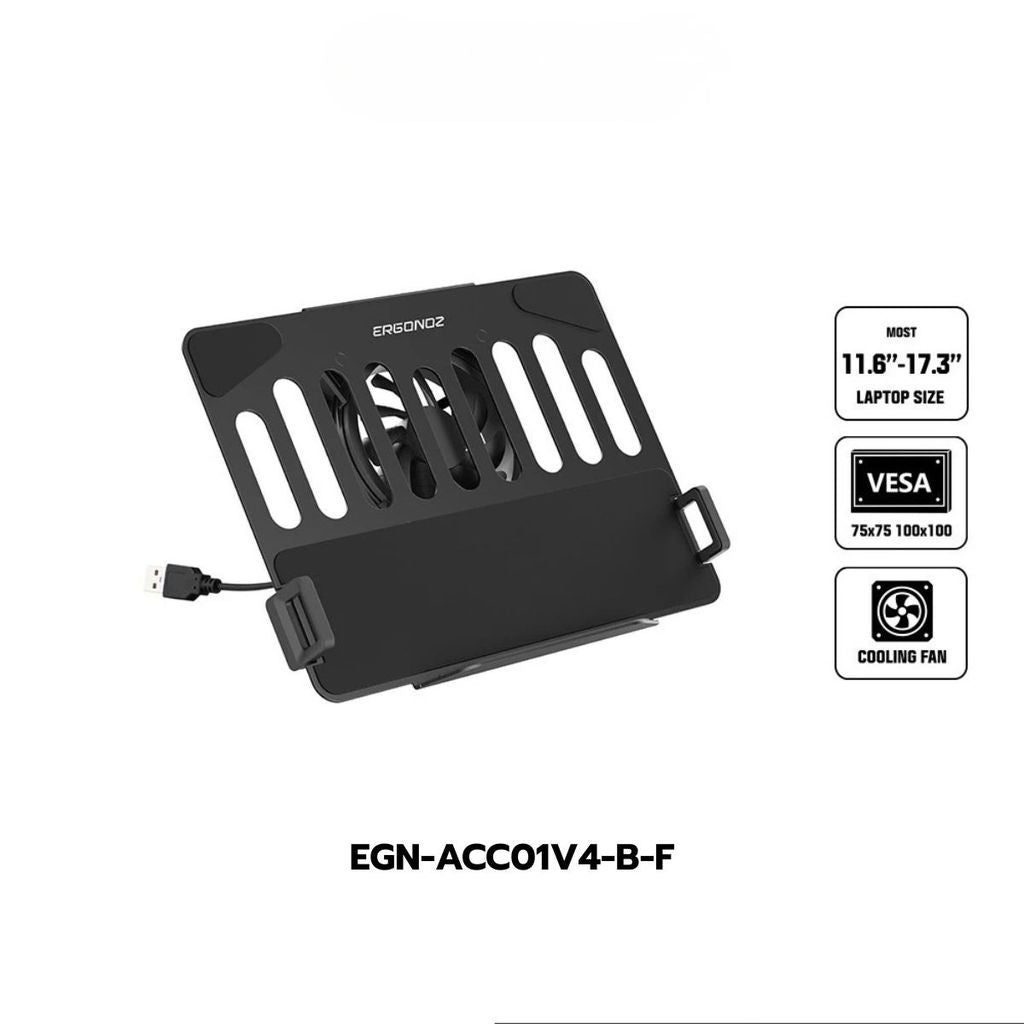Ergonoz Laptop Holder V.4 ที่วางแล็ปท็อปEGN-ACC01V4-B/  EGN-ACC01V4-B-F(มีพัดลม)