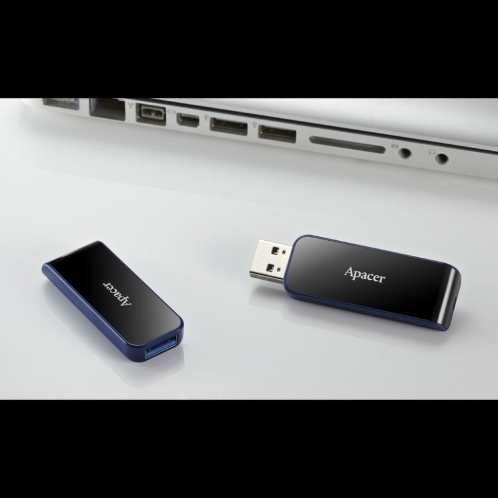 APACER FLASH DRIVE (แฟลชไดรฟ์) AH356 32GB USB 3.2 Gen 1 (Black) WARRANTY 5 YEAR