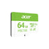 ACER MICRO SD (ไมโครเอสดีการ์ด) MSC100 64GB READ 100MB/s WRITE 30MB/s (ZC.A01ST.0JE) WARRANTY 5 Y.
