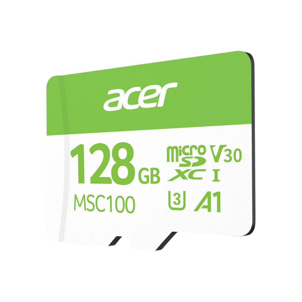 ACER MICRO SD (ไมโครเอสดีการ์ด) MSC100 128GB READ 100MB/s WRITE 45MB/s (ZC.A01ST.0K3) WARRANTY 5 Y.
