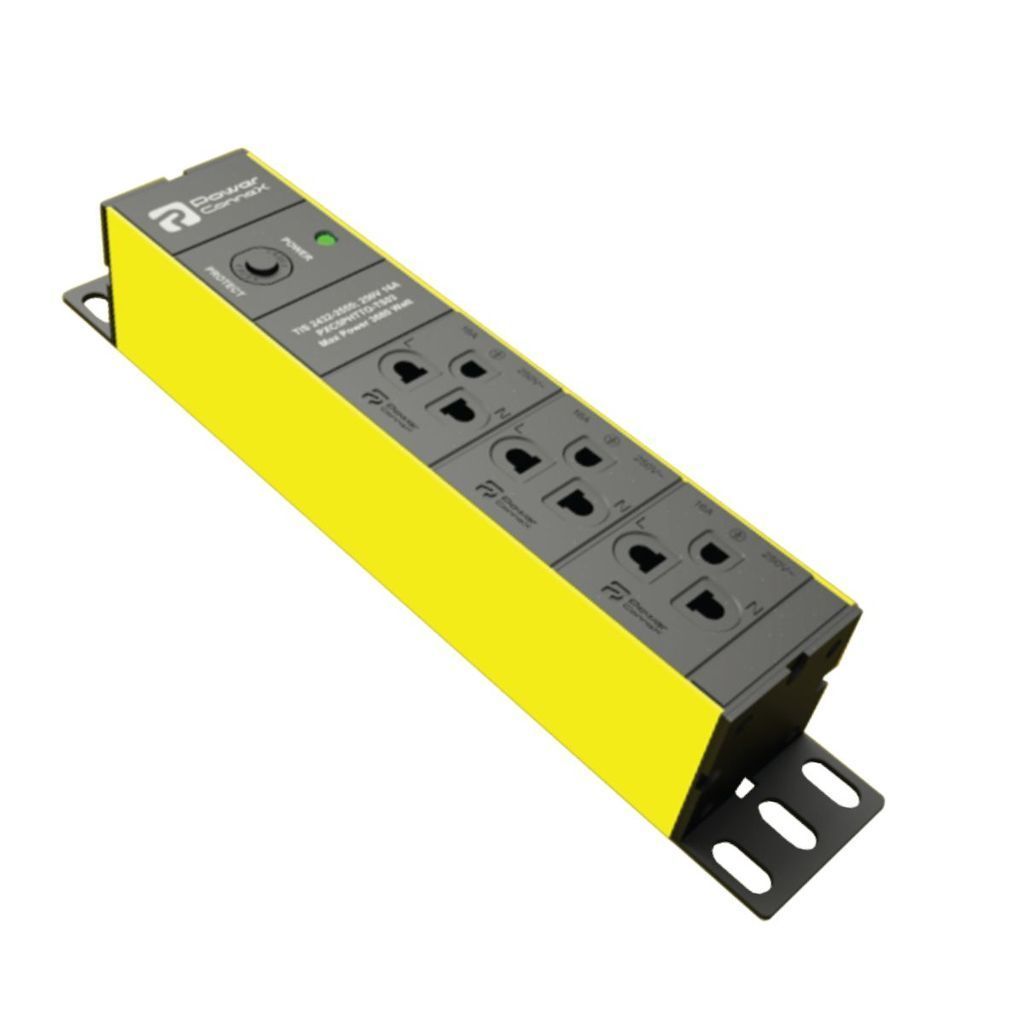 Powerconnex ปลั๊กไฟ 3 ช่อง แบบเลือกสี PXC5PHTTO-TS03 รับประกัน 5 ปี
