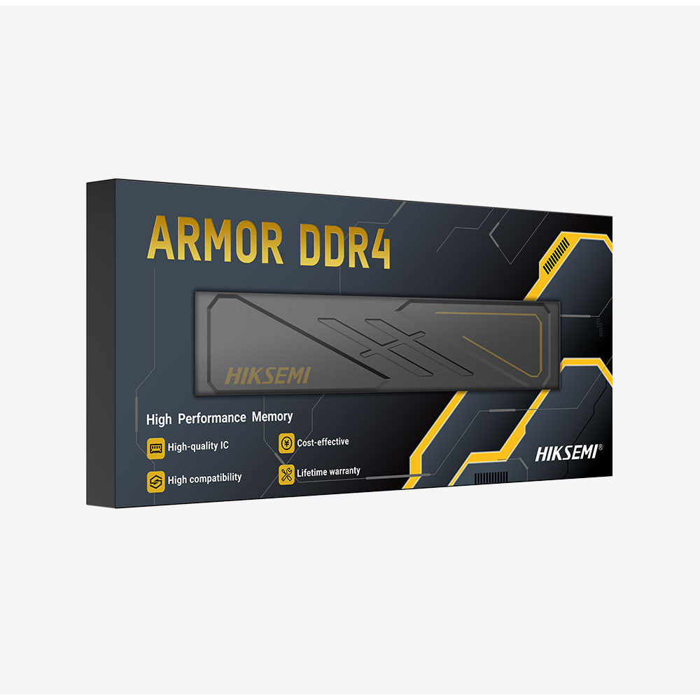 HIKSEMI RAM (แรม) ARMOR UDIMM 16GB (BLACK) DDR4 3200MHz (HSC416U32D2 16G) LIFETIME WARRANTY