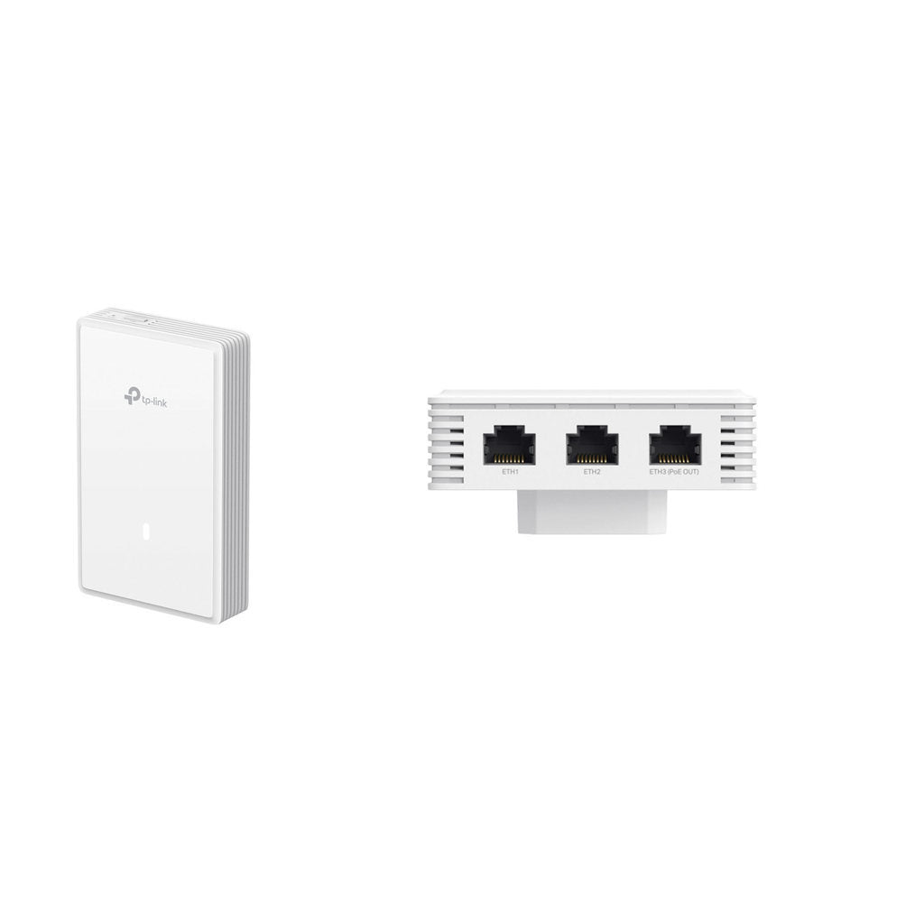 TP-LINK OMADA EAP725-Wall เครื่องกระจายสัญญาณไวไฟ  BE5000 Wall Plate Wi-Fi 7 Access Point แบบติดผนัง